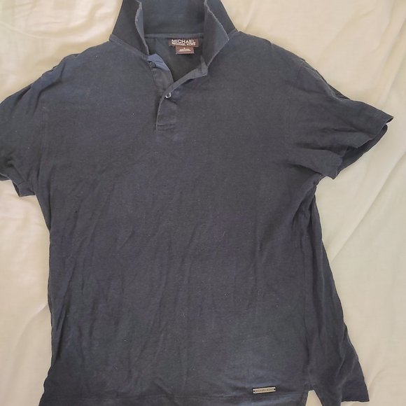 Men's Navy Michael Kors Polo Shirt - Picture 1 of 2